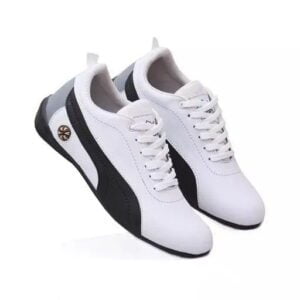 Black white trendy shoes