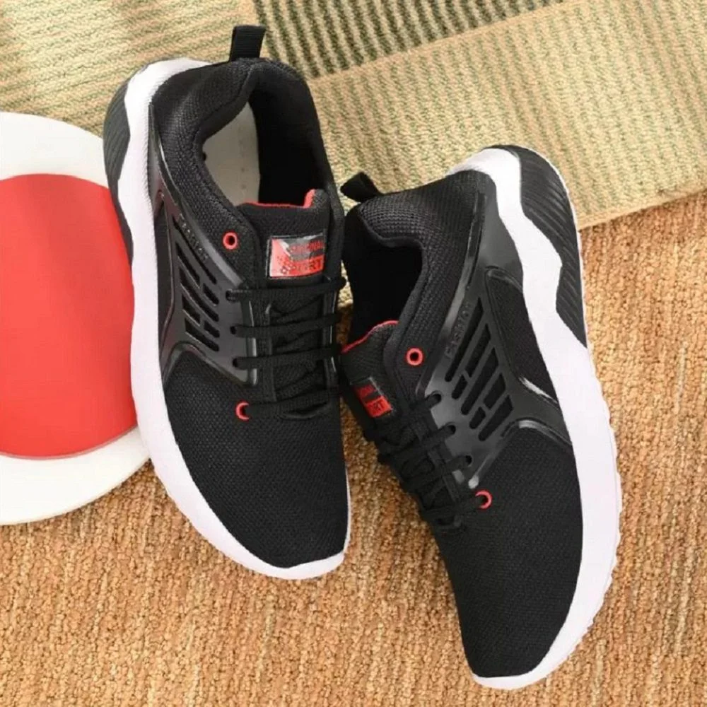 black trendy sports footwear