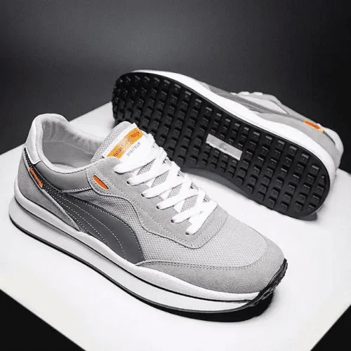 Comfortable Casual Running Shoes for Men Grey Color
