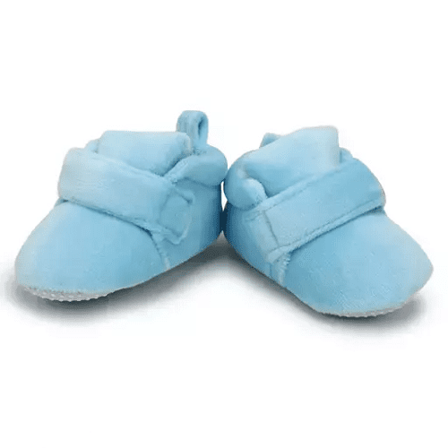 Infants Beautiful Velet Booties Sky Blue Color