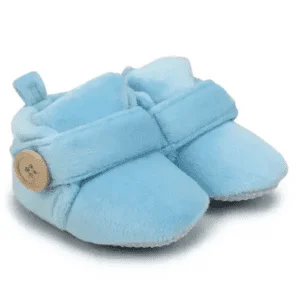 Infants Beautiful Velet Booties Sky Blue Color