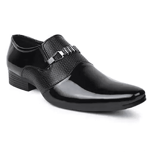 Trendy Flex Men's Black Formal Shoes