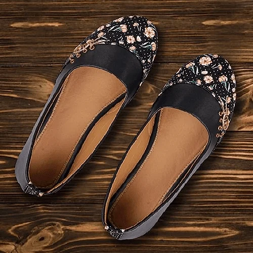 Women Stylish Black Casual Bellies