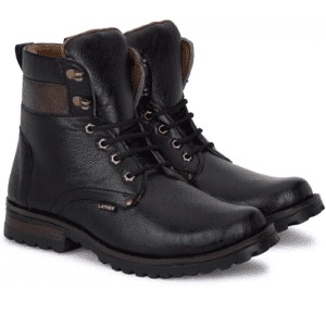 High Ankle Boots for Men Black Colour
