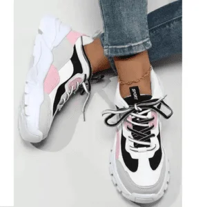 Light Weight Casual Shoes for College Girls Pink Colour