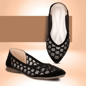 Transparent Stoned Bellies for Women and Girls Black Color
